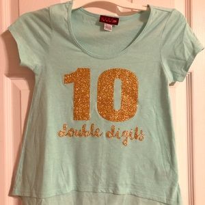Girls 10 double digits shirt